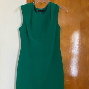 Green work dress